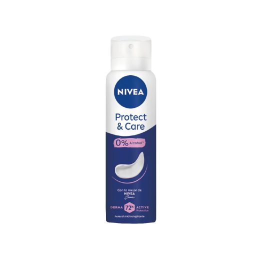 DESODORANTE NIVEA AEROSOL PROTECT & CARE 0% ÁLCOOL 150ML